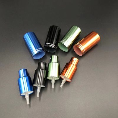 18 415 18 400 18/410 vis cosmétique de brume de chapeau fin en aluminium de pulvérisateur sur la pompe