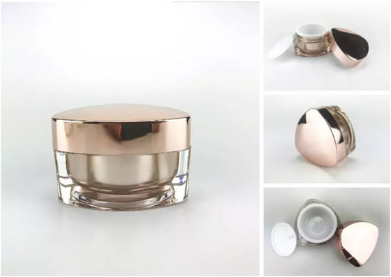 Double mur 5ml 50ml de Brown de pots cosmétiques en plastique vides noirs pourpres de crème 10 onces récipients en plastique de 10 grammes
