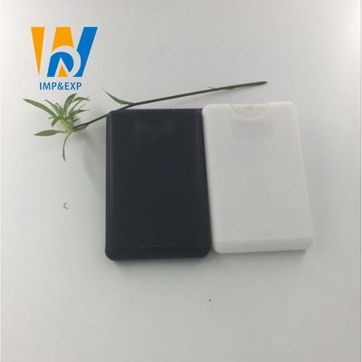 La carte de crédit antibactérienne rechargeable de rectangle forment l'aseptisant mince de main pulvérisent le jet de bouteille de 20ml 15ml