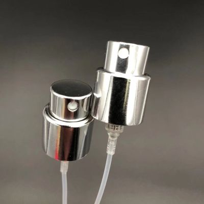 Pompe fine 15mm de pulvérisateur de brume de vis en métal argenté de parfum