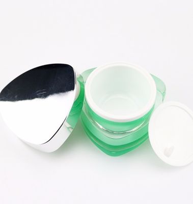 Double mur 5ml 50ml de Brown de pots cosmétiques en plastique vides noirs pourpres de crème 10 onces récipients en plastique de 10 grammes