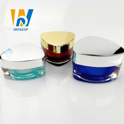 Double mur 5ml 50ml de Brown de pots cosmétiques en plastique vides noirs pourpres de crème 10 onces récipients en plastique de 10 grammes